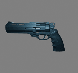 Modern Revolver 3D Printable STL v2 3d model