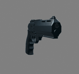 Modern Revolver 3D Printable STL v2 3d model