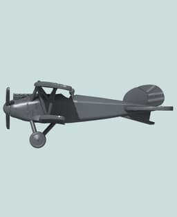 1:144 Albatros D.III(OAW) (Double radiator) 3d model