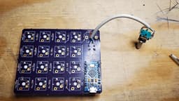 Dumbpad - 4x4 Macro Keypad with Rotary Encoder 3d model