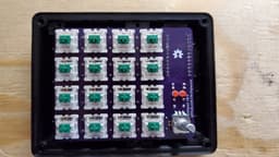 Dumbpad - 4x4 Macro Keypad with Rotary Encoder 3d model