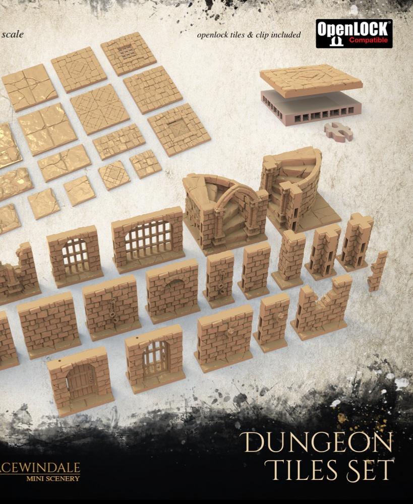 Dungeon Tiles Set 3d model