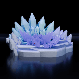 Crystal Dragon Stand 3d model