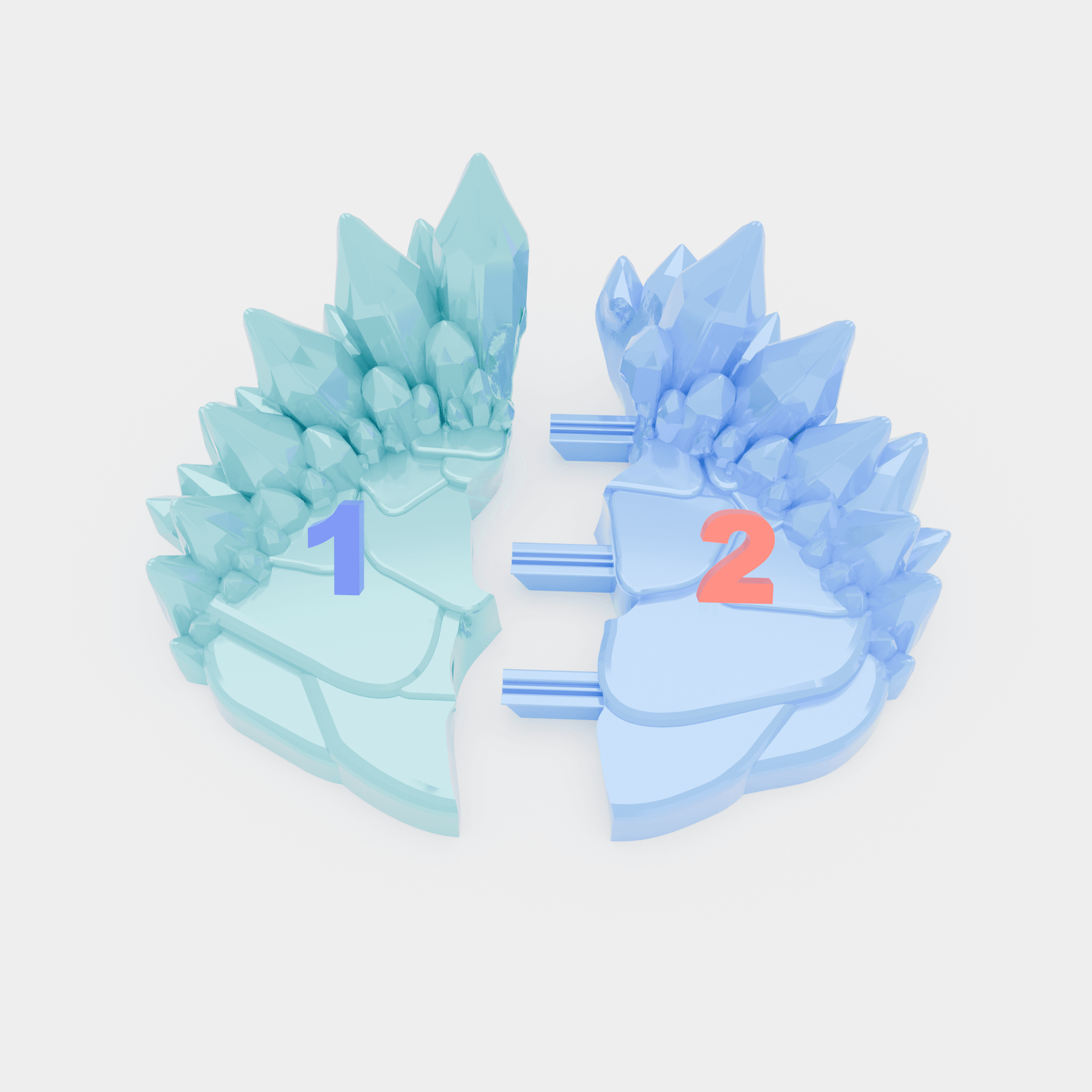 Crystal Dragon Stand 3d model