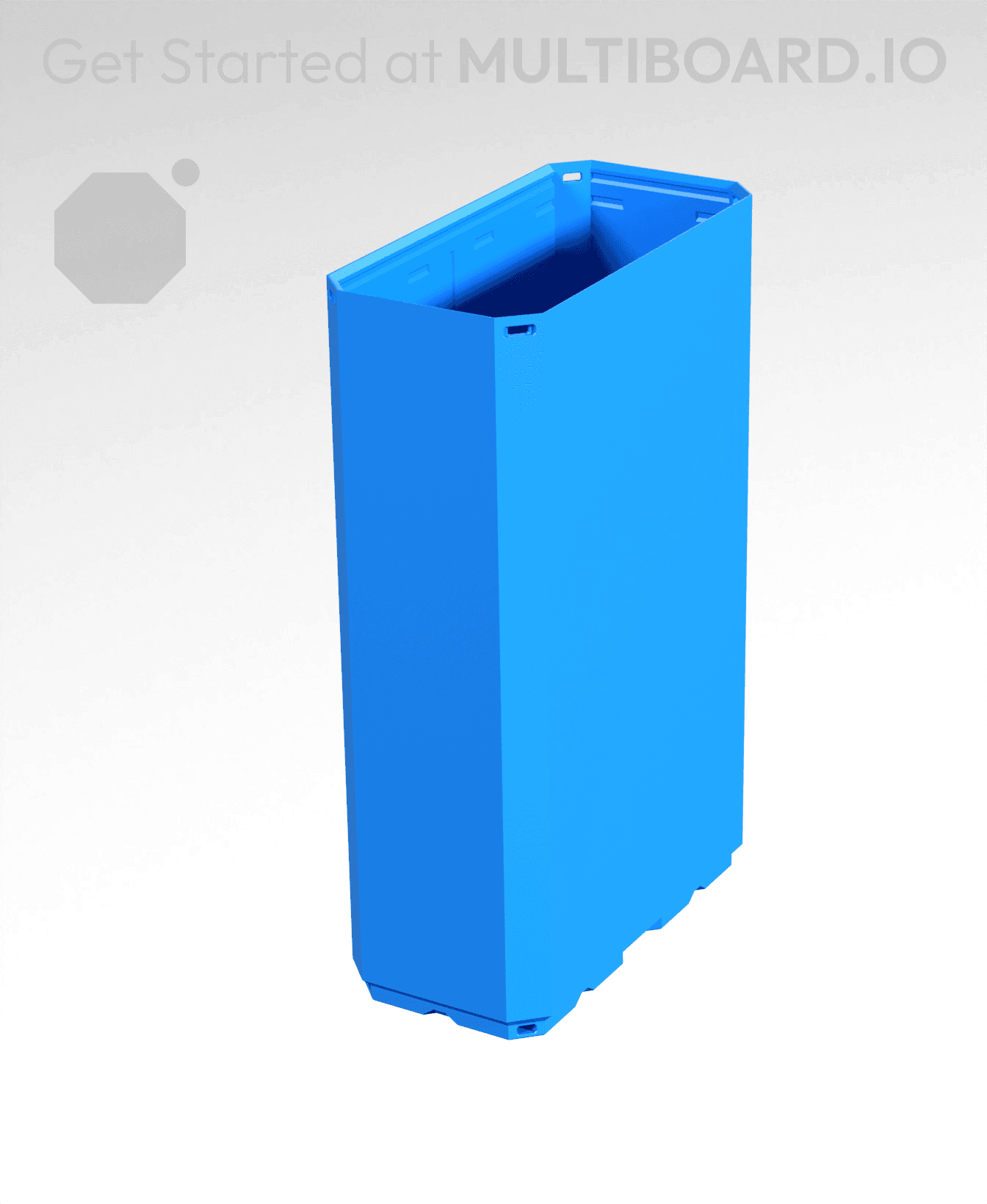 1x2x3 CU - Simple Walls - Multibin Shell 3d model