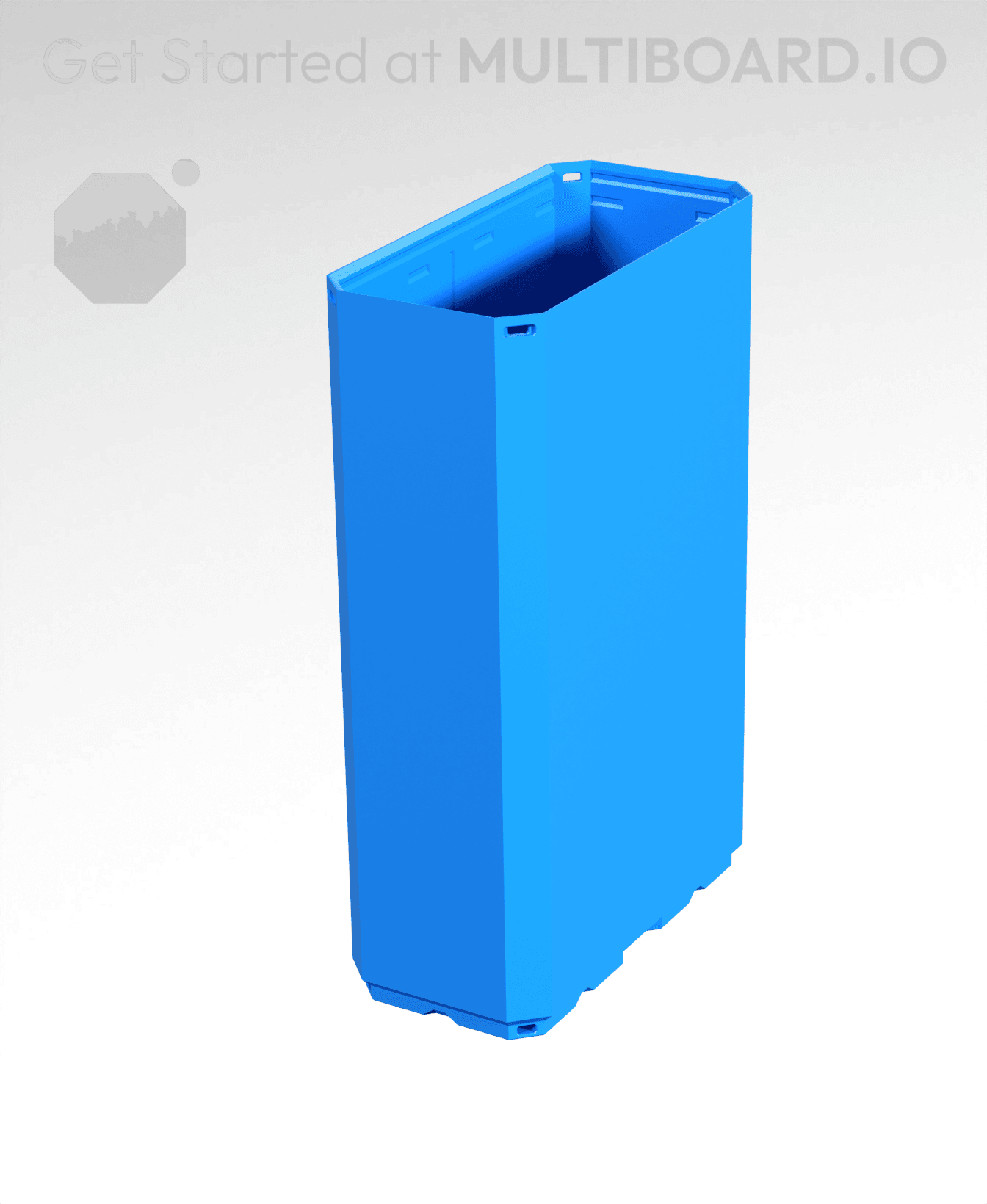 1x2x3 CU - Simple Walls - Multibin Shell 3d model