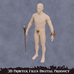 Fantasy Staff of Sheogorath Cosplay set TES Oblivion Remaster 3d model