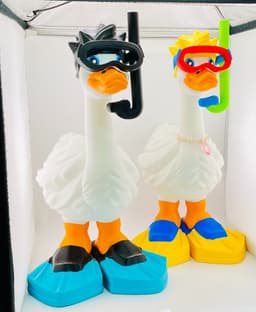 Snorkel and Flippers Goose Gear for Porch Goose 3d model