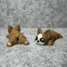 Smooshy Face Dog flexi 3d model