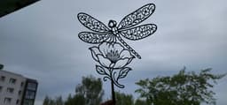 Floral Dragonfly 2D Wall Art.3mf 3d model