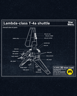 Lambda-class T-4a Shuttle - Star Wars 3d model