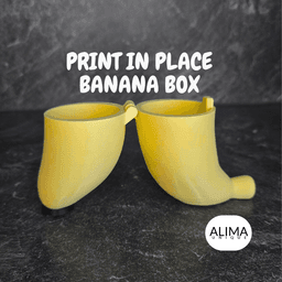 Little Gorilla with Banana box / Articulated Fidget Toy / Keychain Gift 3d model