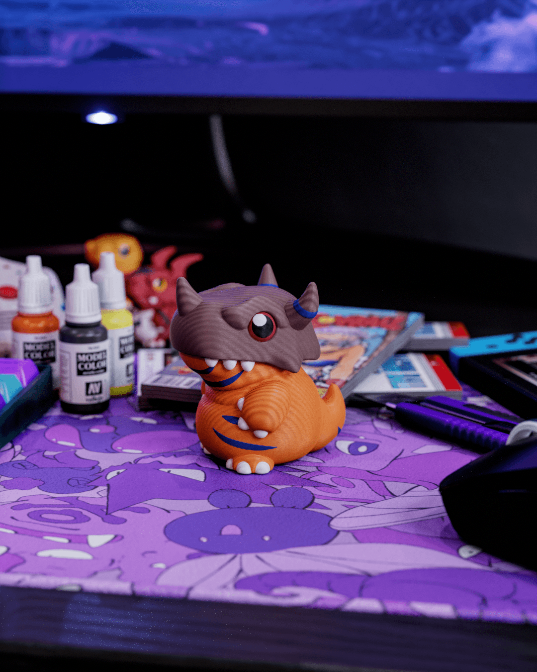 chubby greymon 3d model