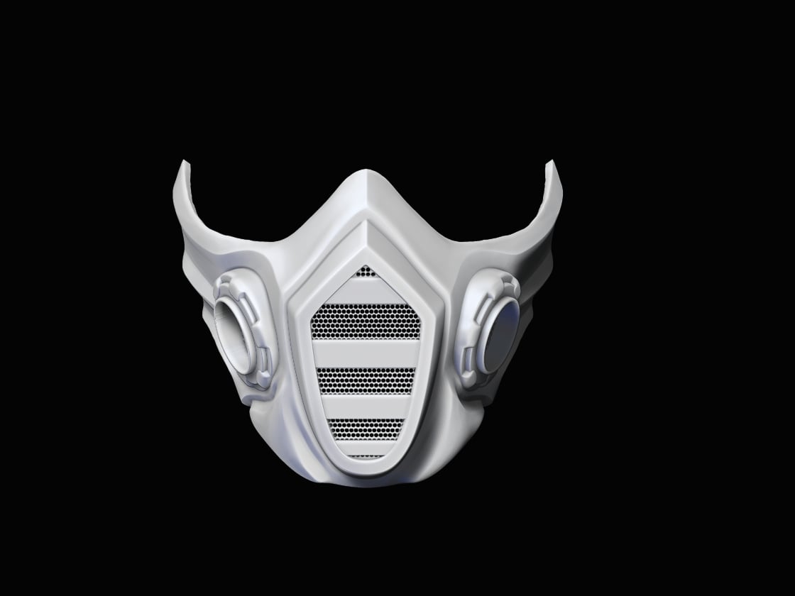 Mortal Kombat Inspired Scorpion Face Mask 3d model