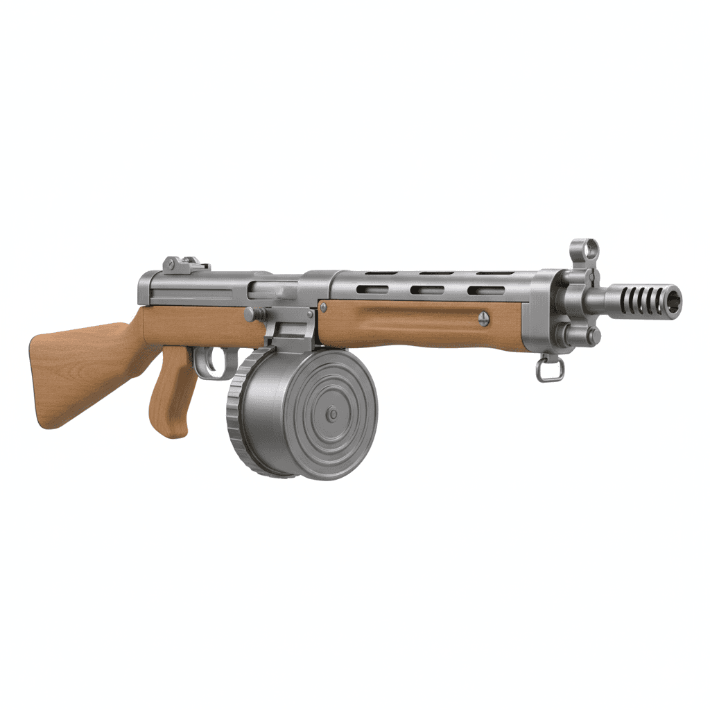 Gun Erma EMP Historic Submachine Gun 3d model