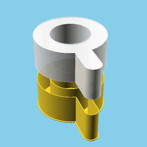 Magnifier, nestable box (v1) 3d model