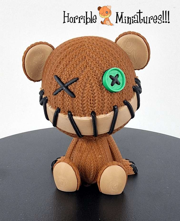 Horrible knitted teddy!!! 3d model