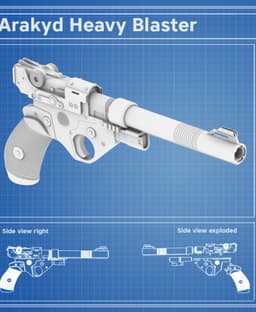 Arakyd Heavy Blaster - Jedi Survivor 3d model