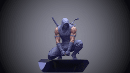 Tactical Ninja Shinobi - Azure Assassin Collectible Statue 3d model