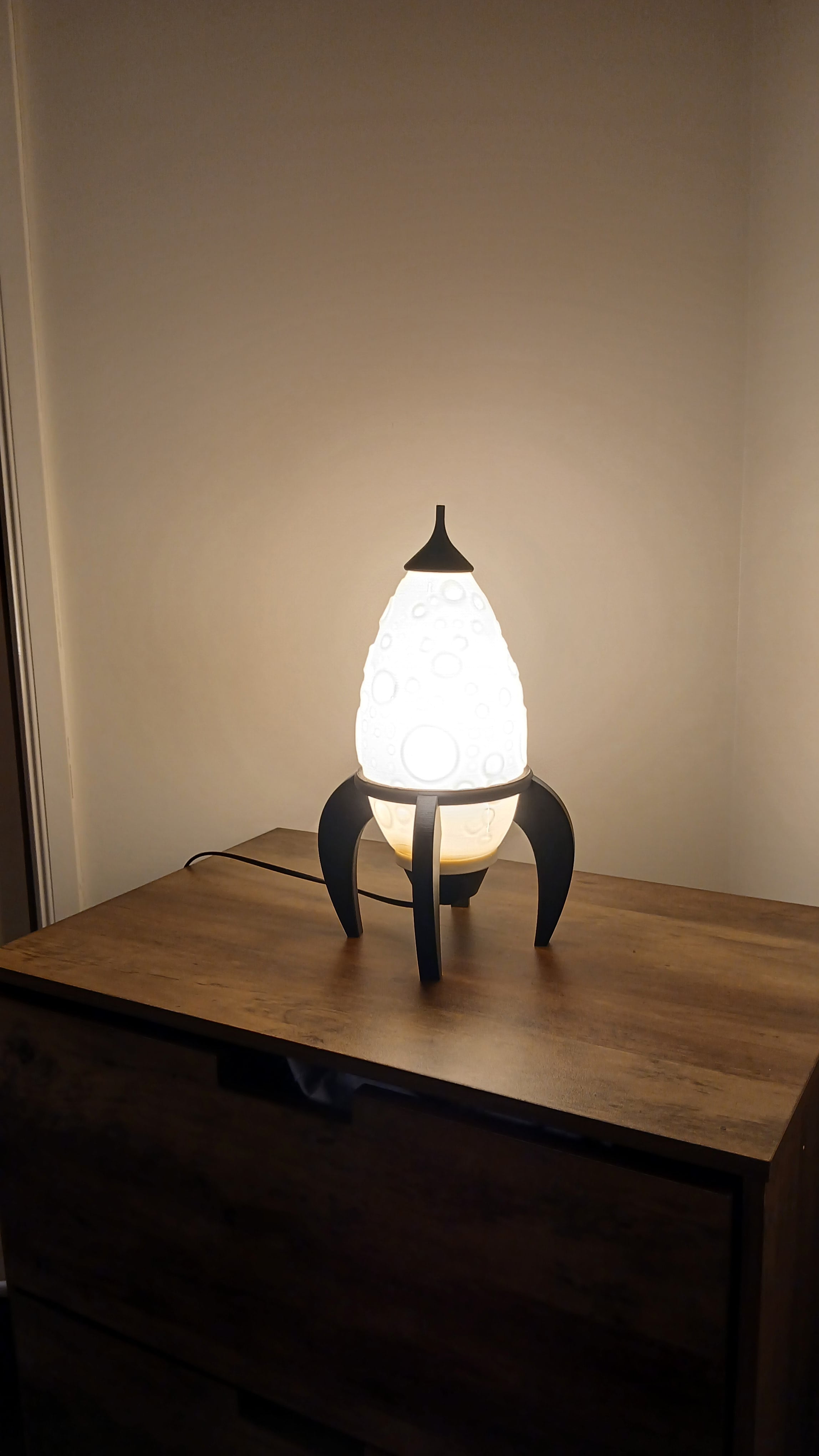 Retro Rocket Lamp 3d model