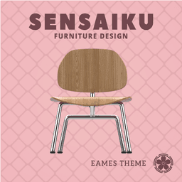 Miniature Replica 1:12 04. Eames LCM Chair for Miniature Dollhouse - Vitra - 3D Print Instant Downl 3d model