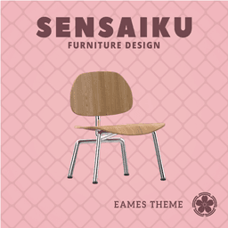 Miniature Replica 1:12 04. Eames LCM Chair for Miniature Dollhouse - Vitra - 3D Print Instant Downl 3d model