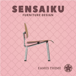 Miniature Replica 1:12 04. Eames LCM Chair for Miniature Dollhouse - Vitra - 3D Print Instant Downl 3d model