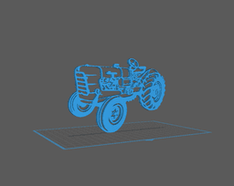 Tractor - Someca Wall Art 3d model