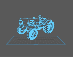 Tractor - Someca Wall Art 3d model