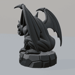 Little Gargoyle Statuette – Gothic Fantasy Creature 3d model