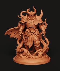 Dark Knight Statue | Chaos Warrior Figure | Fantasy Knight Sculpture | 3D Printed Warrior 3d model