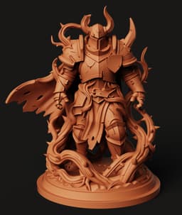 Dark Knight Statue | Chaos Warrior Figure | Fantasy Knight Sculpture | 3D Printed Warrior 3d model