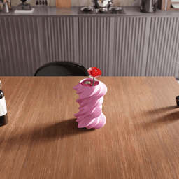 Spiral Twisted Decorative Vase 3d model