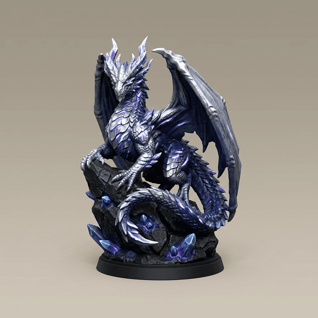 Iris and Orin - Ancient Starfall Dragon STL - Starfall Dragon Subscriber Gift 3d model