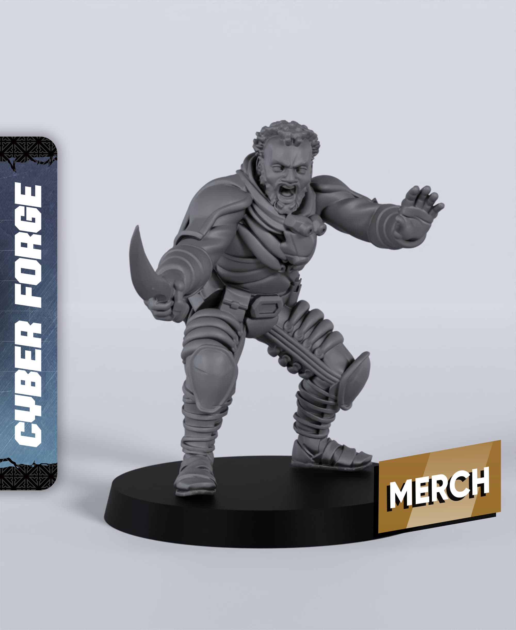 Jamir - With Free Cyberpunk - Sci-Fi Gift Ideas for RPG and Wargamers 3d model