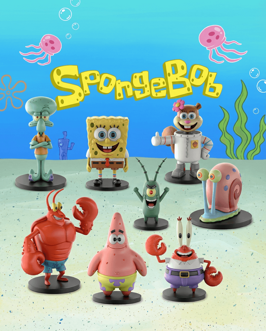 SpongeBob STL Files - SpongeBob Patrick Squidward - Bikini Bottom 3D Print Models 3d model