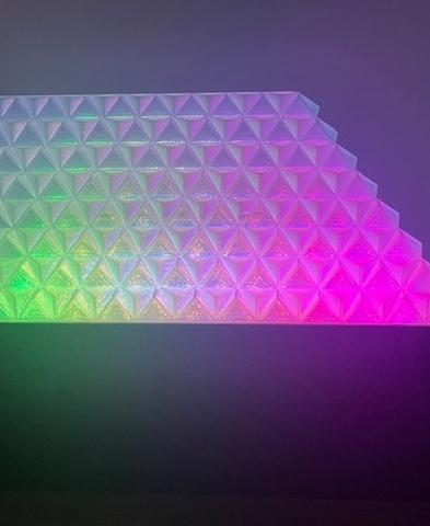 3D Triangular Prism LED Lamp 3d model