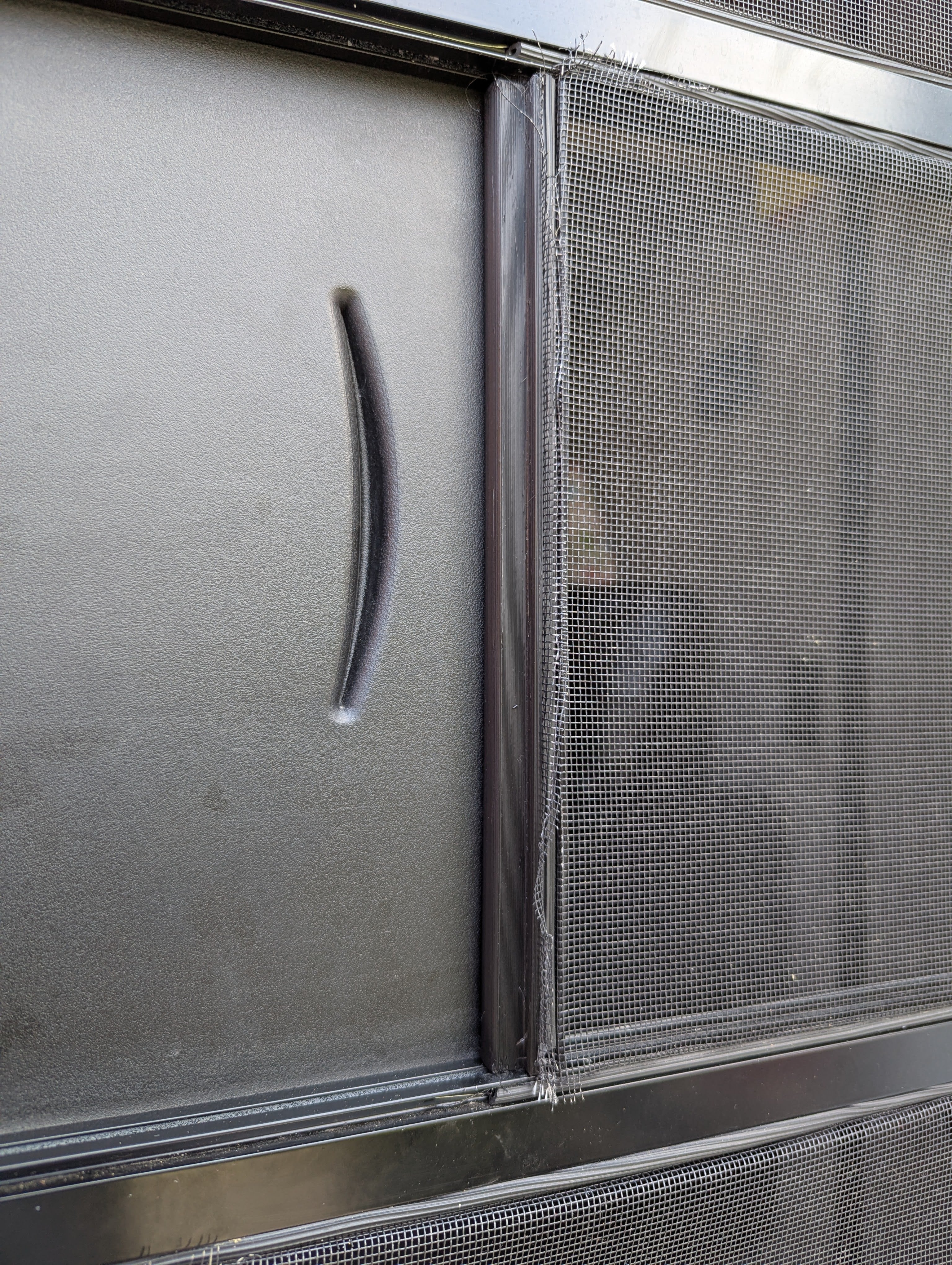 RV Trailer Screen Door Frame - Vertical Latch 3d model