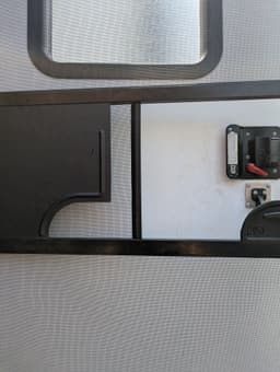 RV Trailer Screen Door Frame - Vertical Latch 3d model