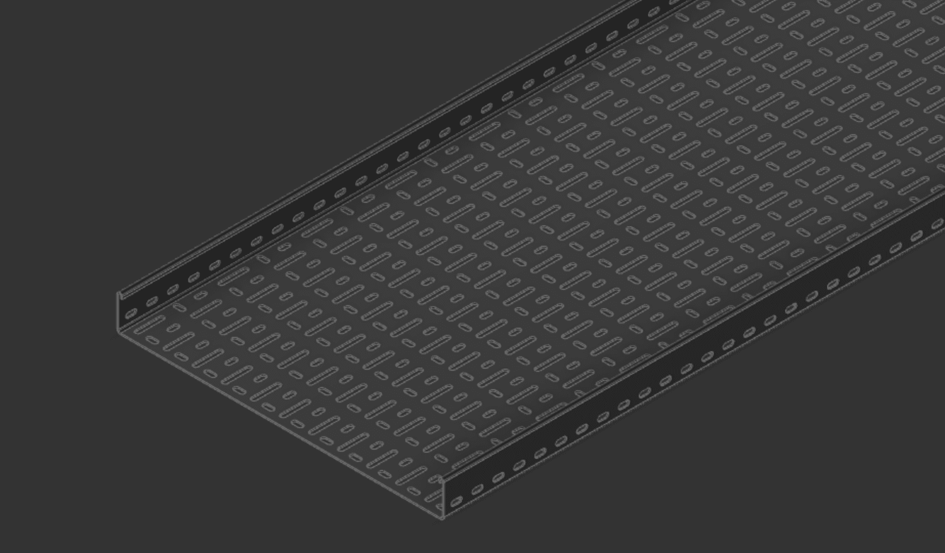Cable Tray 450mm x 3000mm TYPE2 3d model