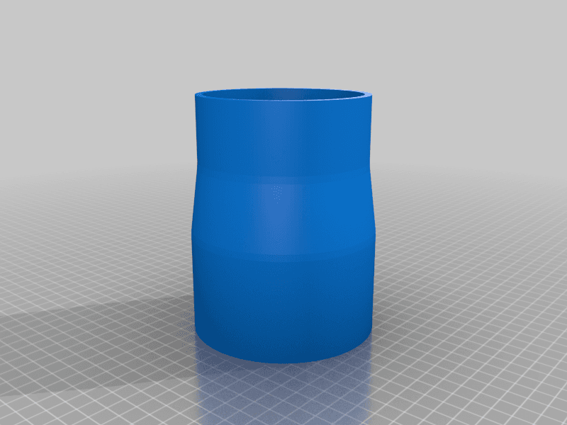 Dust Collection Adapter from 110mm to 100mm 3d model