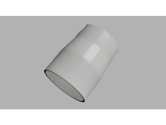 Dust Collection Adapter from 110mm to 100mm 3d model