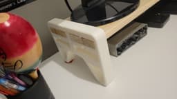 Japanese Joinery Monitor Riser – Tool-Free 3d model