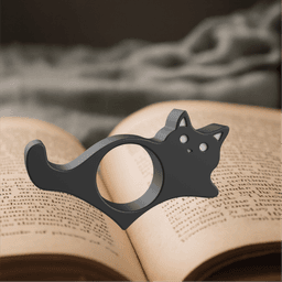 Cat Book Page Holder | Cute Reading Accessory for Book Lovers | Thumb Bookmark | Comfortable Reading 3d model
