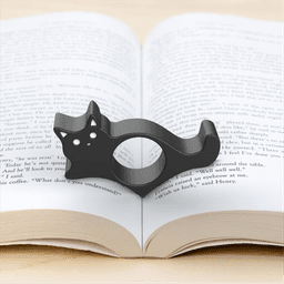 Cat Book Page Holder | Cute Reading Accessory for Book Lovers | Thumb Bookmark | Comfortable Reading 3d model