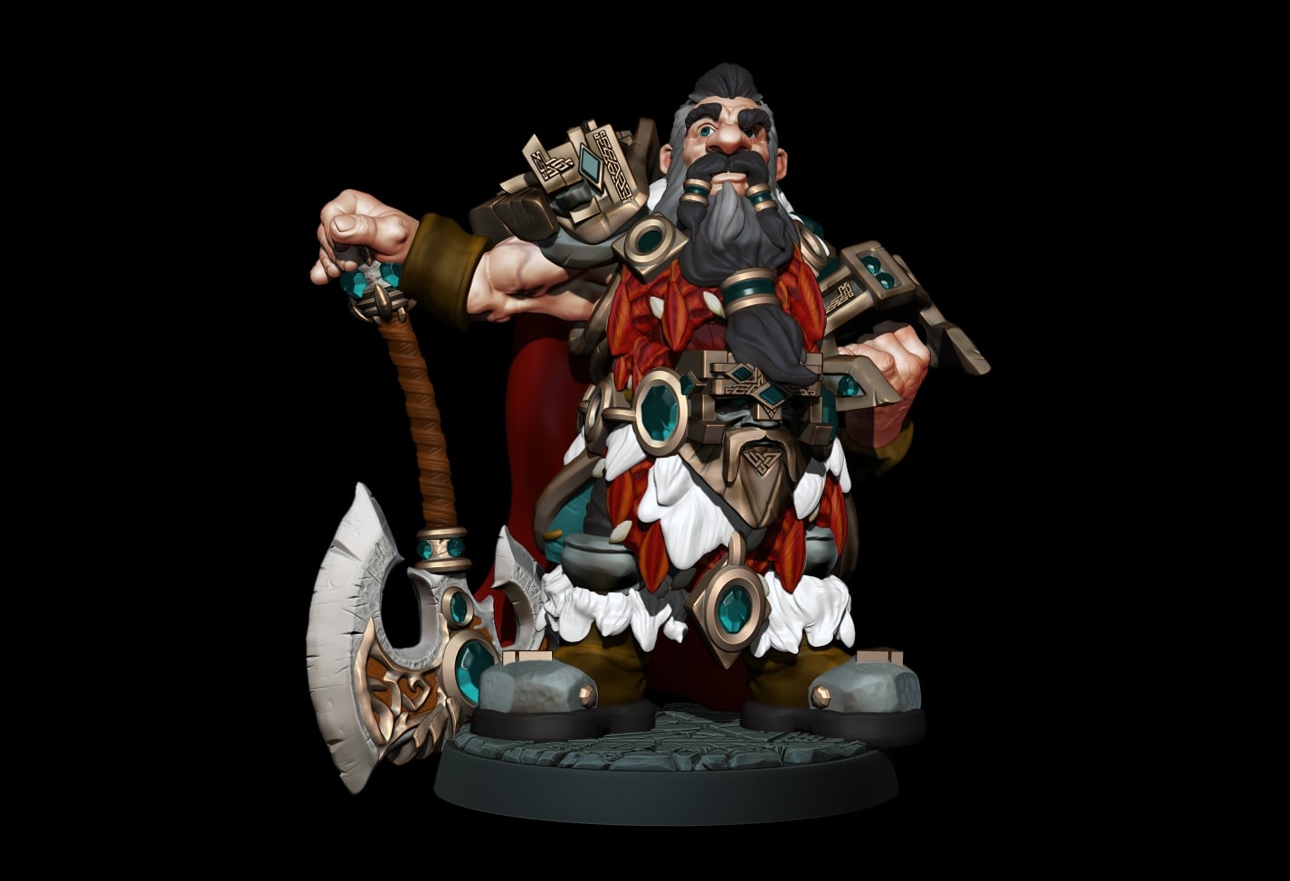 Pegan - Dwarf Fighter 3d model
