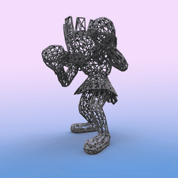 #107 Hitmonchan Pokemon Wiremon Figure 3d model