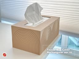 Tissue Box Cover- Rectangular v3 3d model