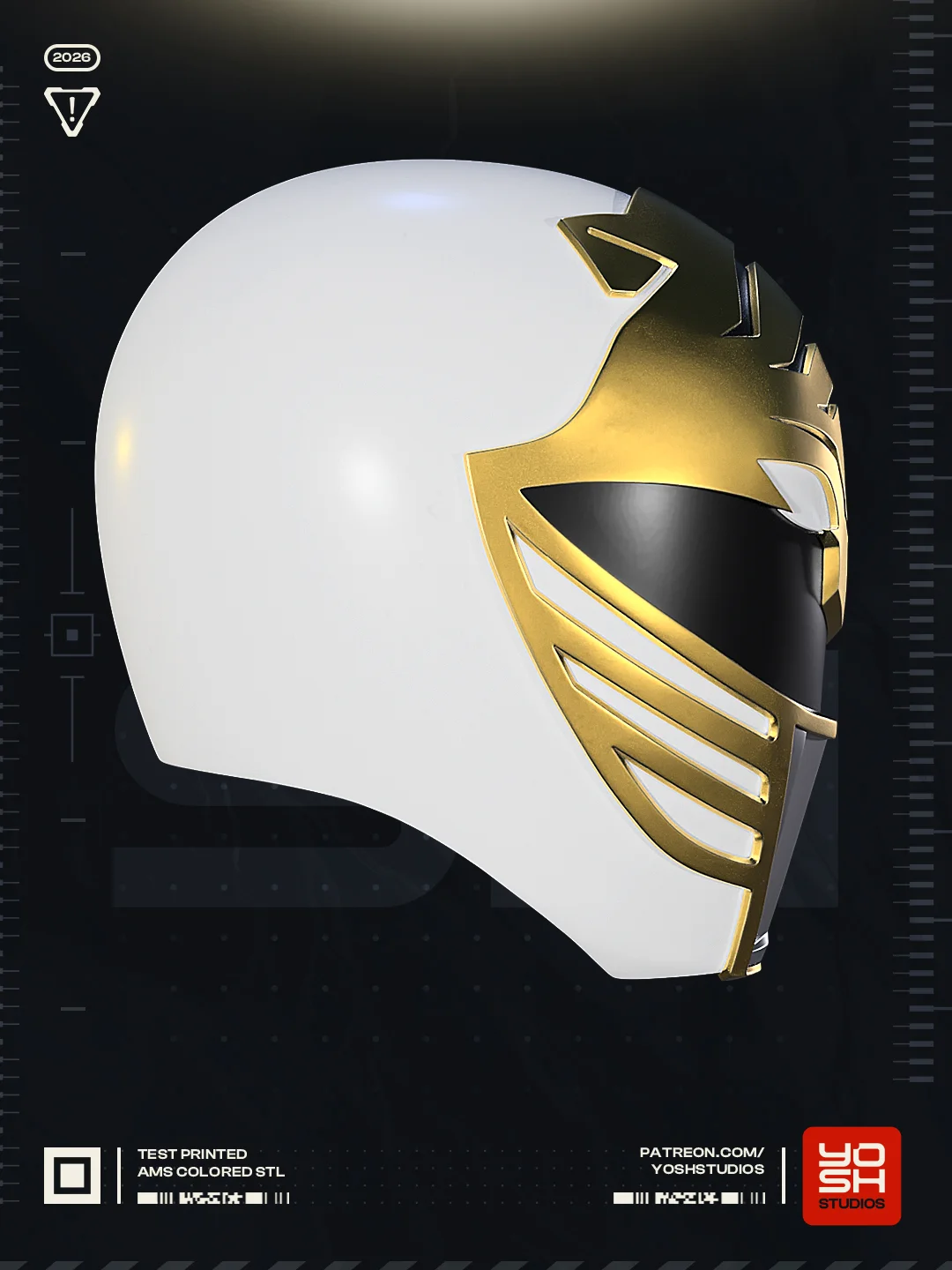 OG White Helmet 3D Printer STL File 3d model