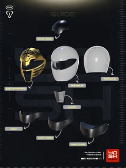 OG White Helmet 3D Printer STL File 3d model